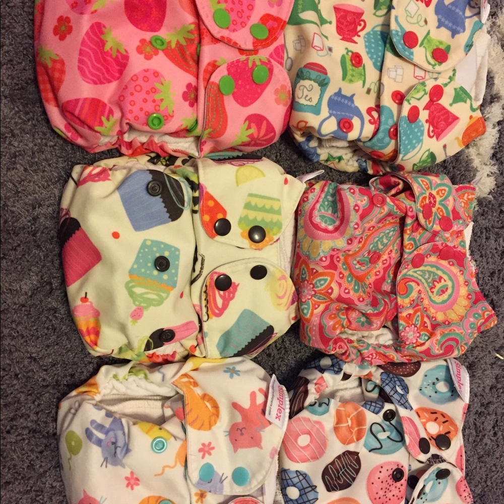 SOLD Blueberry simplex cloth diaper